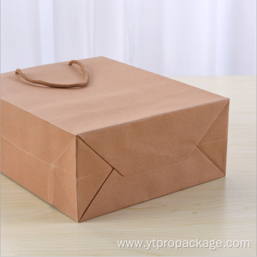 custom logo size kraft paper bags with handle